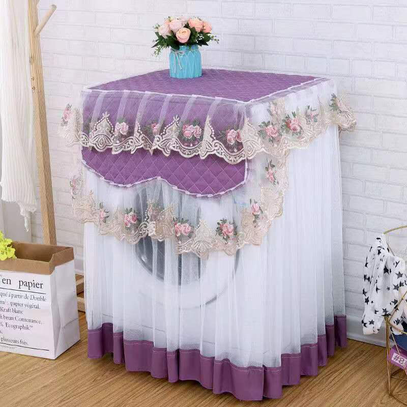 The new European-style washing machine cover with a turbine drum and lace dust and sun protection cover is a popular new product Application Scenario
