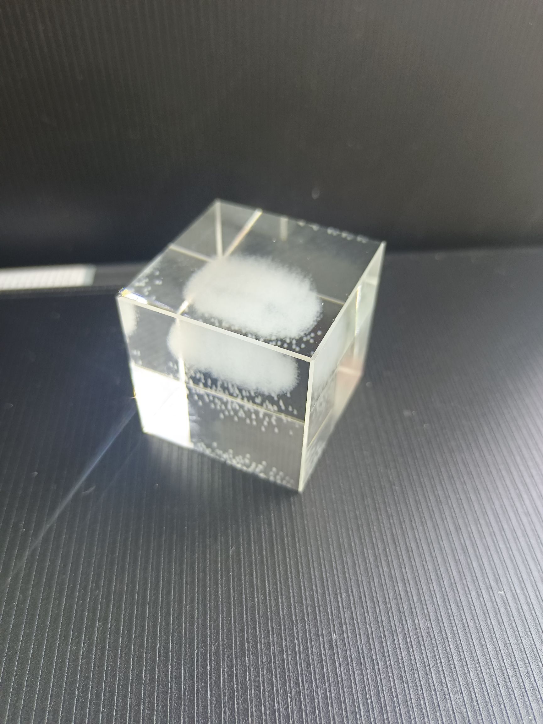 水晶方块/水晶内雕方块/水晶激光雕产品图