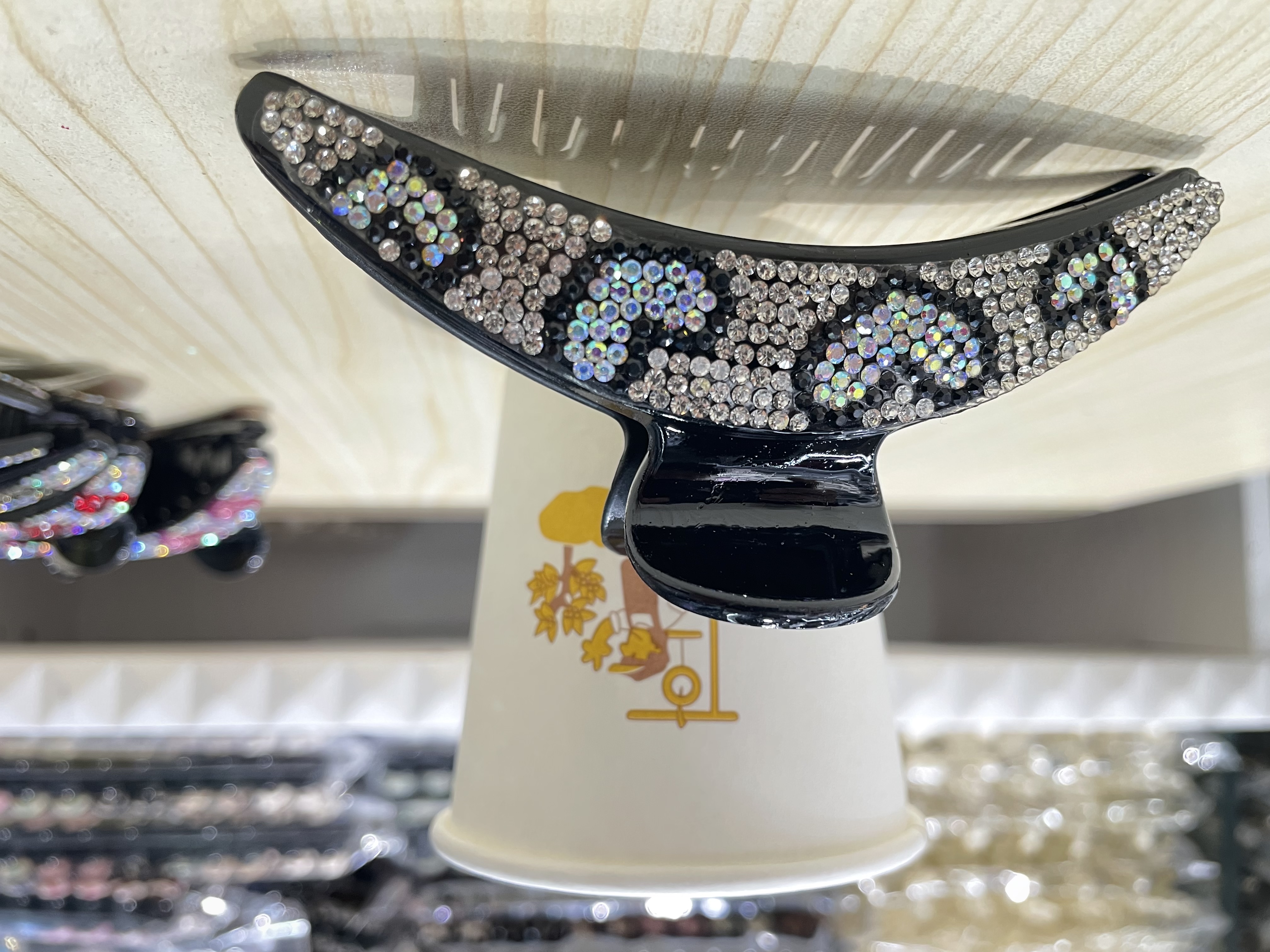 Large hair clip, back of the head, rhinestone, updo, elegant adult female hair clip, large hair clip, hair clip, headwear