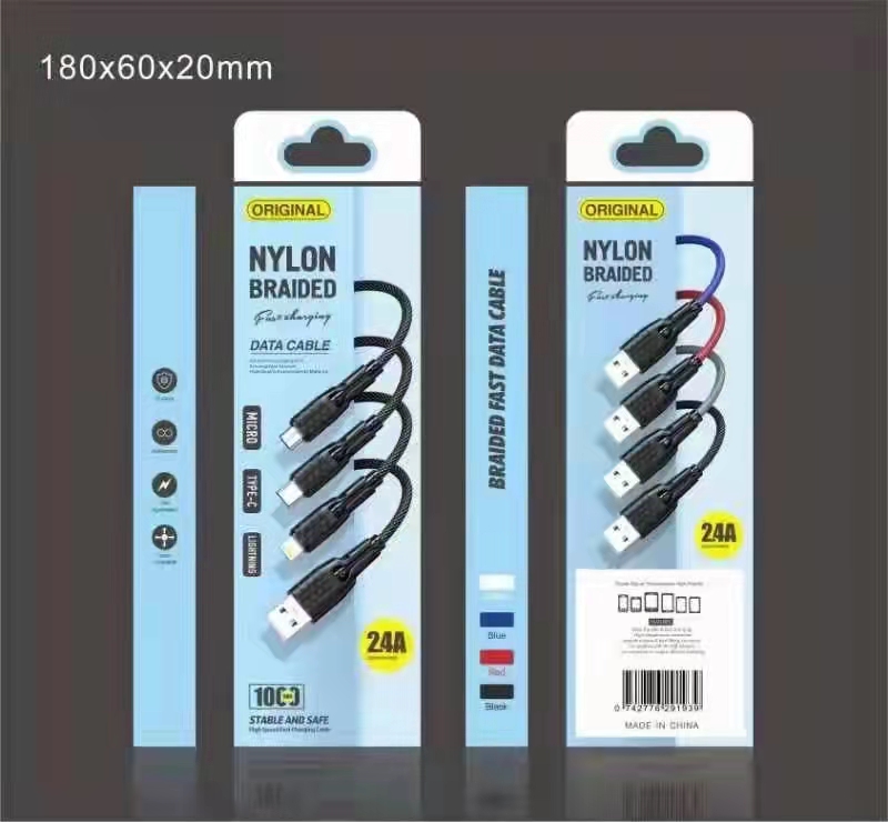 Sogo brand mobile phone charging data cable with box series detail image 2