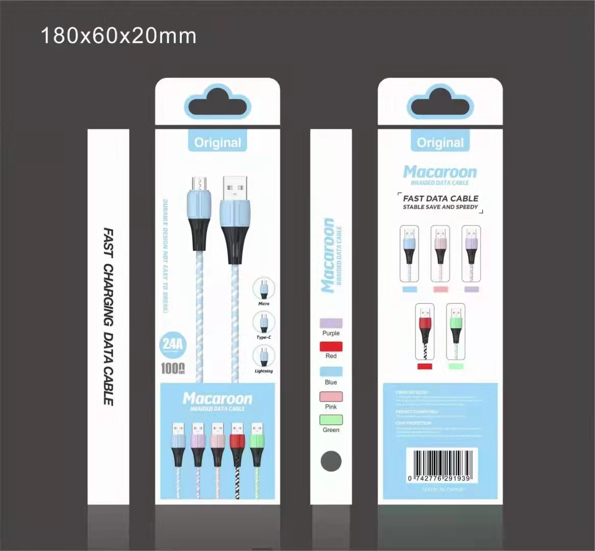 Sogo brand mobile phone charging data cable with box series detail image 10
