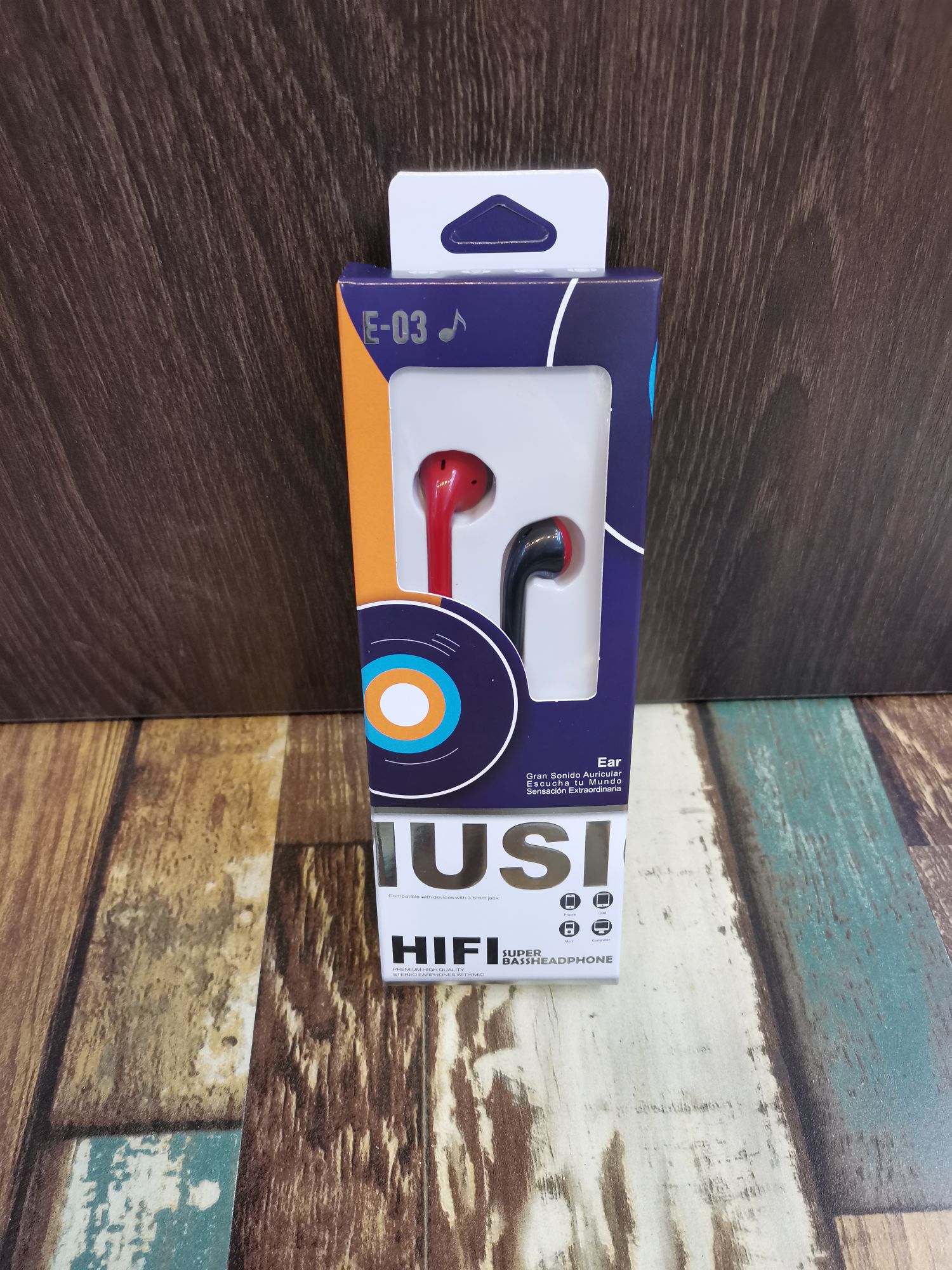Sogo marca auriculares, auriculares, earmarks, auriculares para teléfonos móviles, auriculares con cable, auriculares con cable, auriculares E-03 details Picture