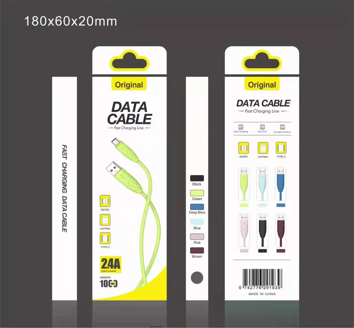 Sogo brand mobile phone charging data cable with box series detail image 9