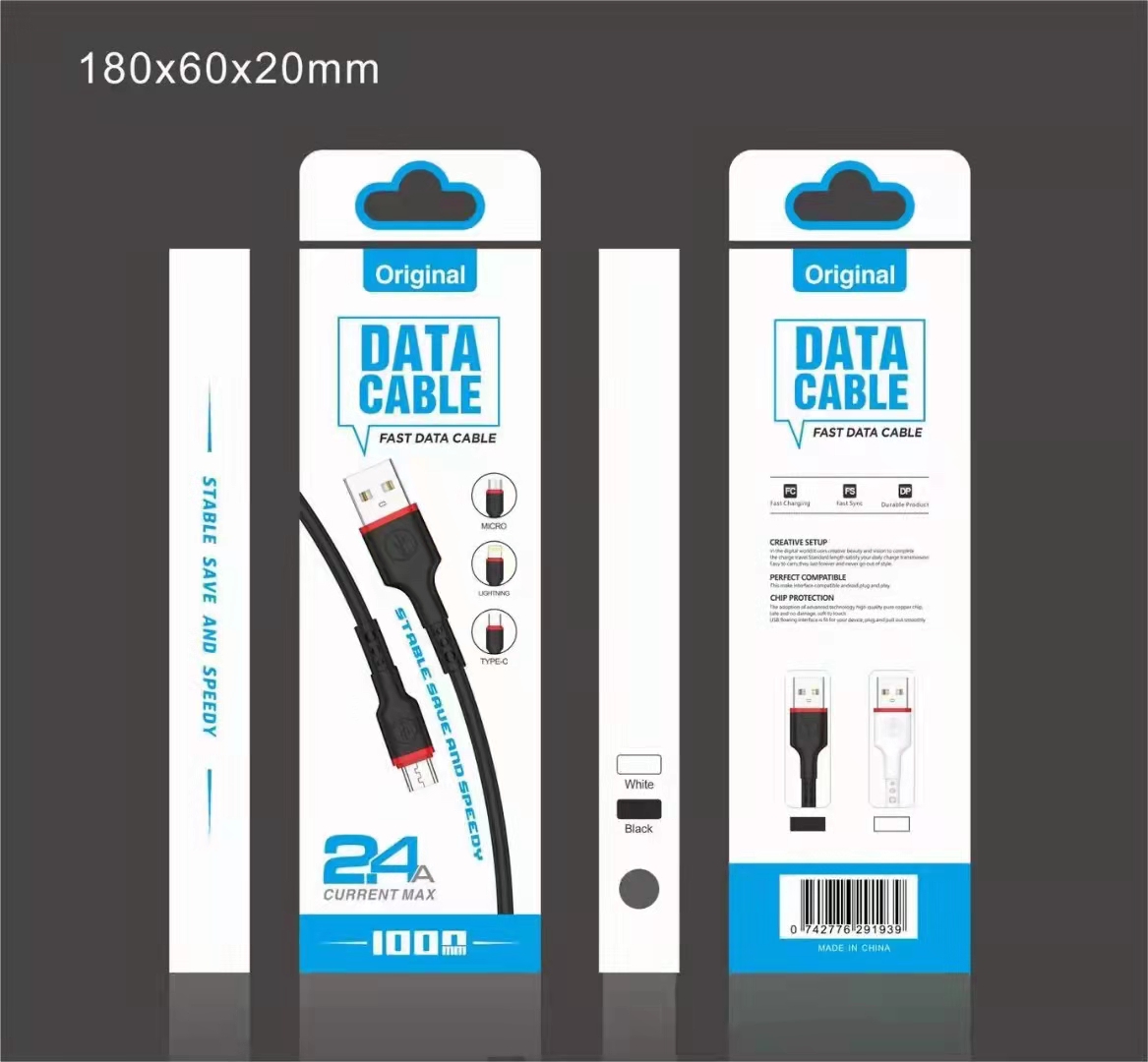 Sogo brand mobile phone charging data cable with box series detail image 15