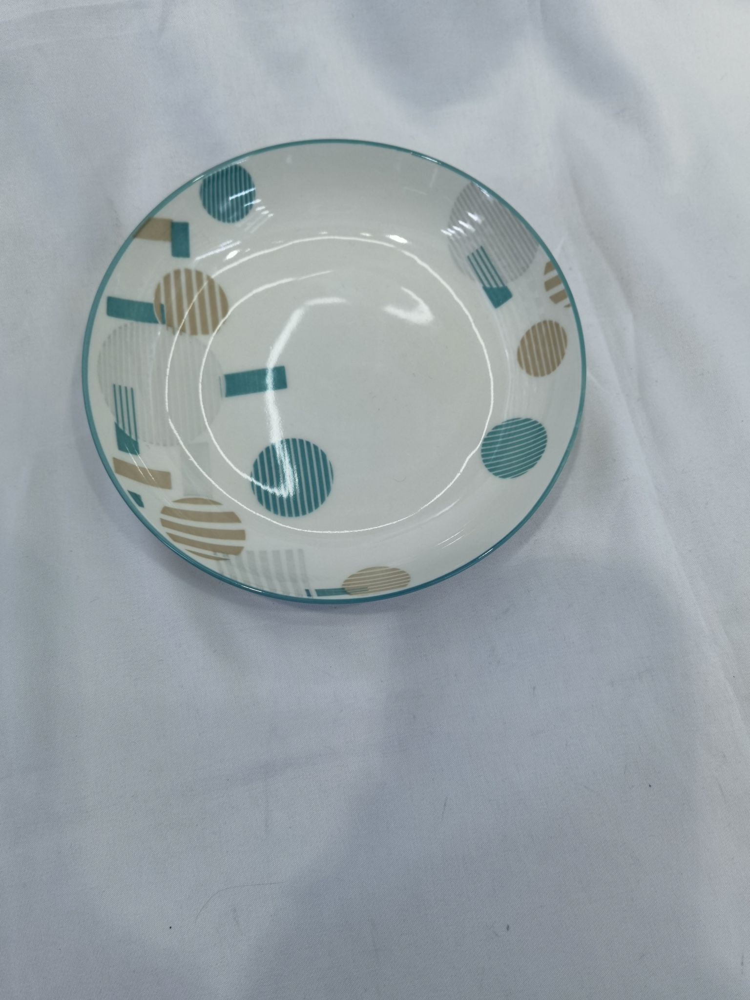 7寸几何陶瓷盘 星碧XB037