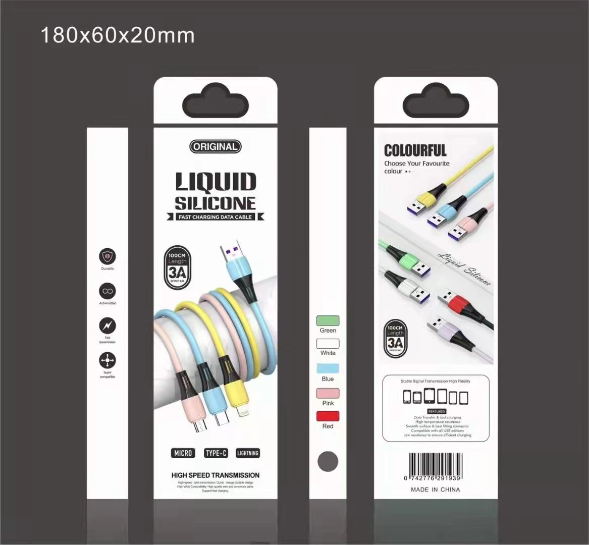Sogo brand mobile phone charging data cable with box series detail image 7