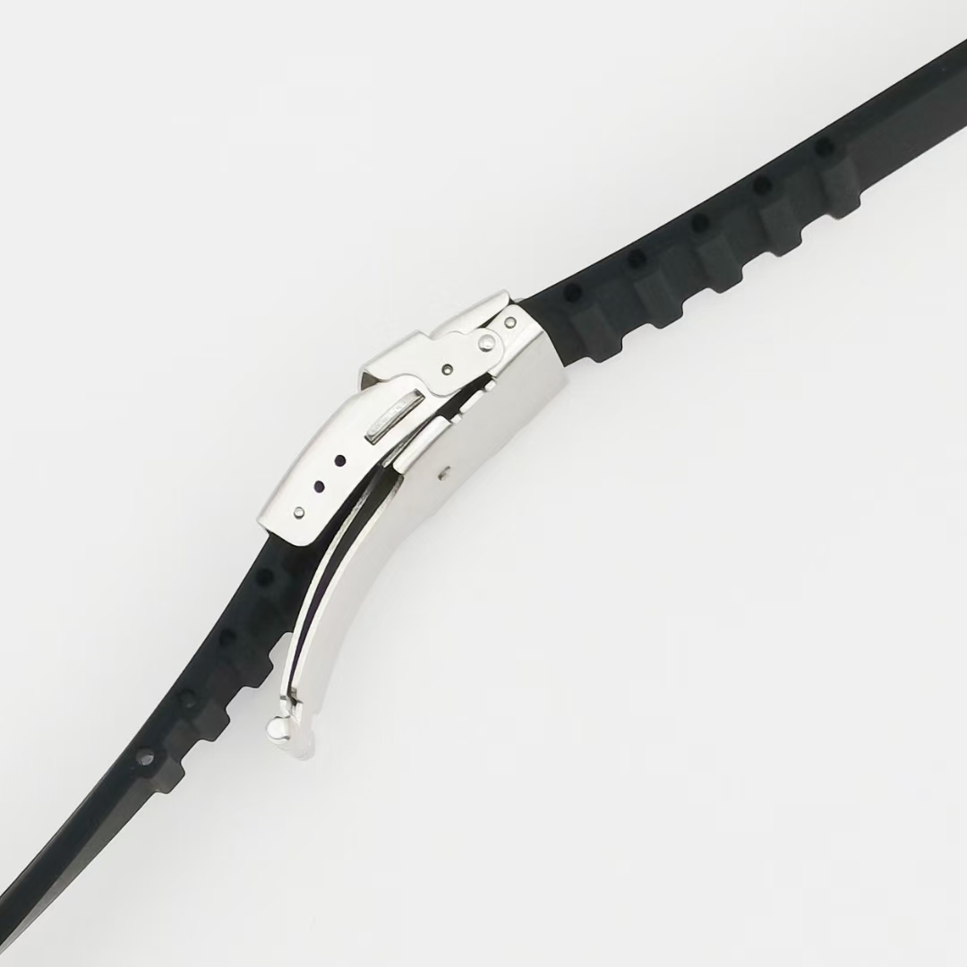 شريط ساعة ساعة مشبك معدني قابل للطي السيليكون detail image 3