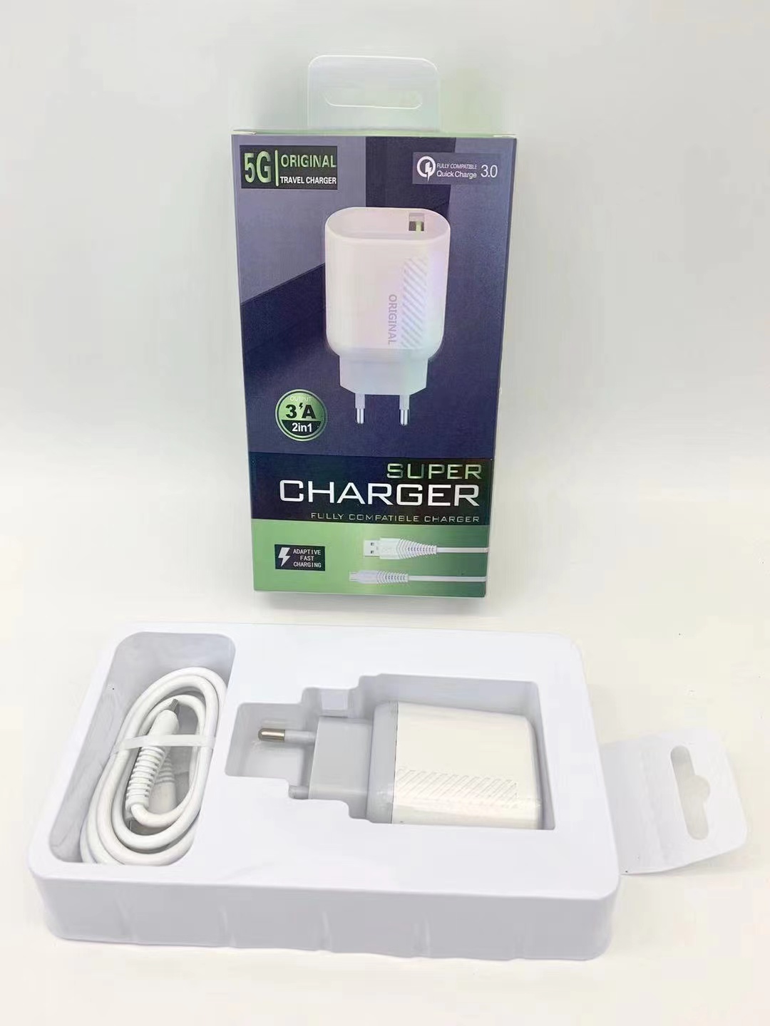 Sogo brand charging set, charging head + data cable detail image 4