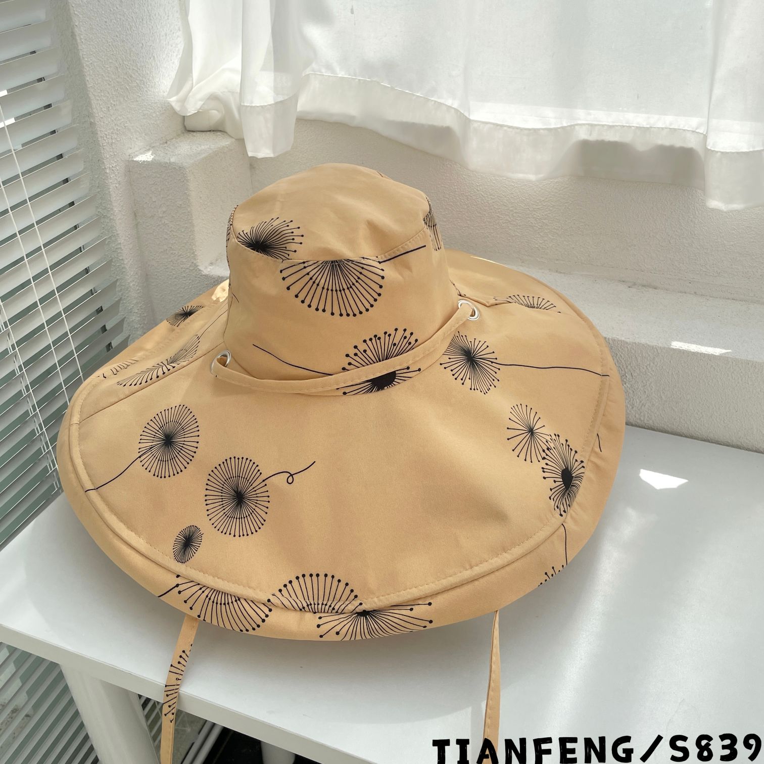 2022夏季韩版新款渔夫帽女日系少女大帽檐帽子海边度假防晒太阳帽详情9