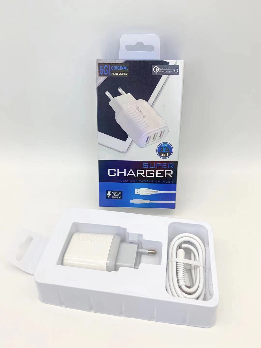 Sogo brand charging set, charging head + data cable detail image 5