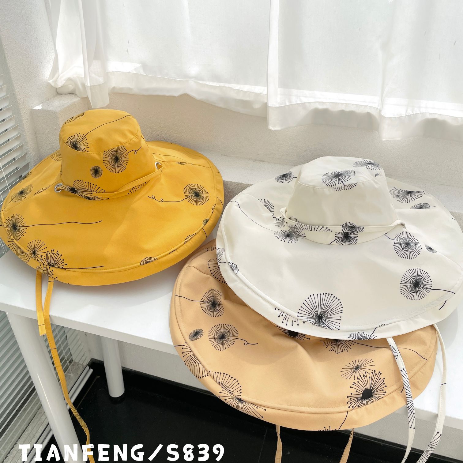 2022夏季韩版新款渔夫帽女日系少女大帽檐帽子海边度假防晒太阳帽详情11