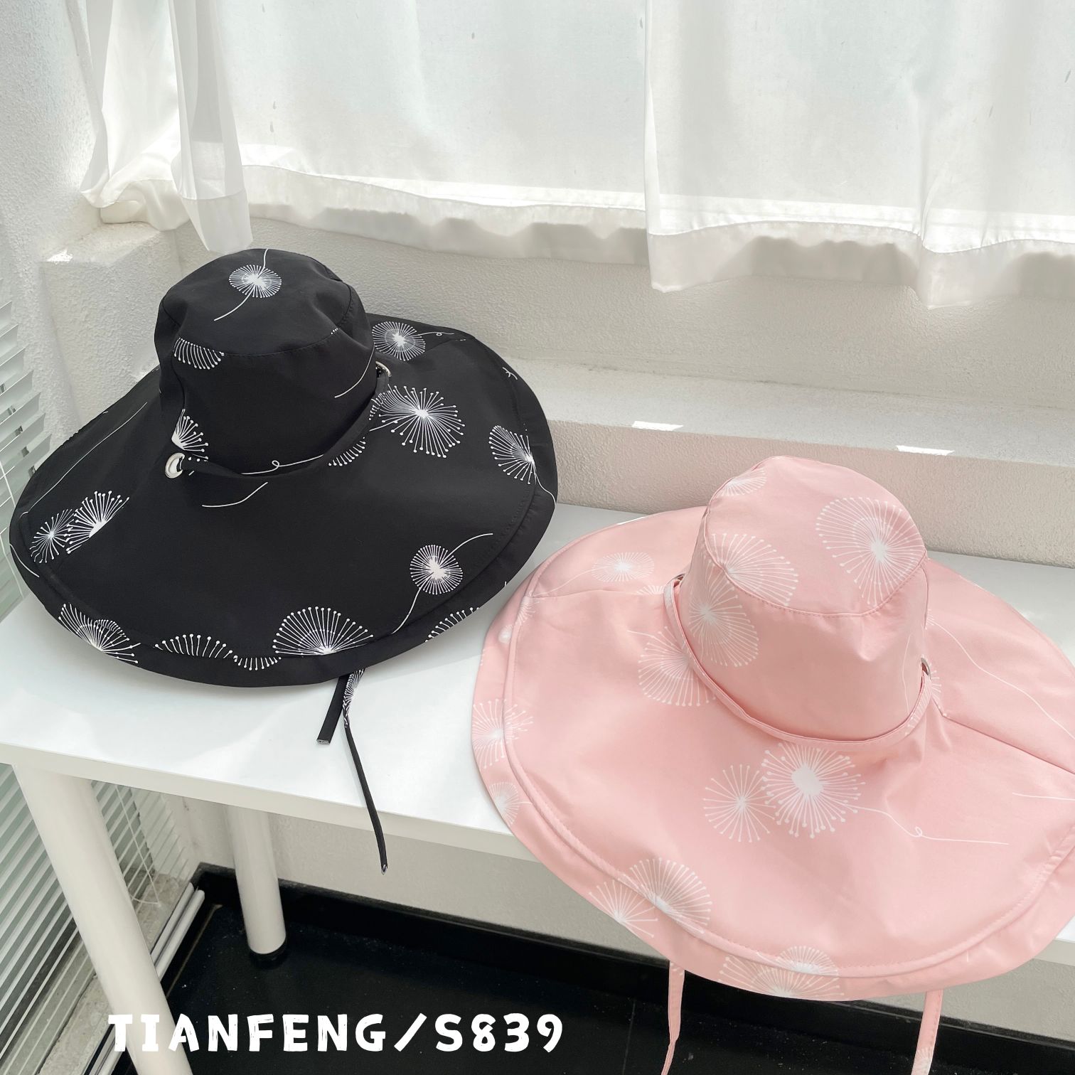 2022夏季韩版新款渔夫帽女日系少女大帽檐帽子海边度假防晒太阳帽详情7