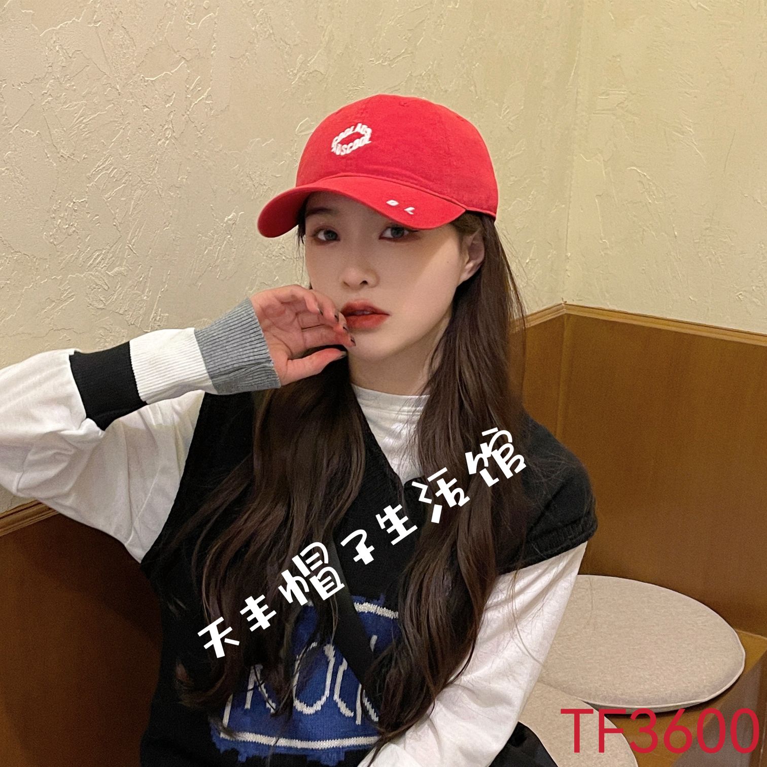 ins字母鸭舌帽女日系网红款软顶棒球帽潮韩版休闲百搭显脸小帽子