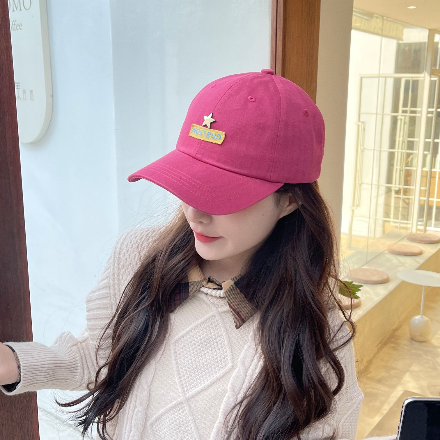 新款显脸小帽显瘦棒球帽女夏鸭舌帽男遮阳字母百搭太阳帽刺绣春秋详情12