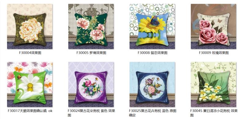 Cross-stitch throw pillow Specification image