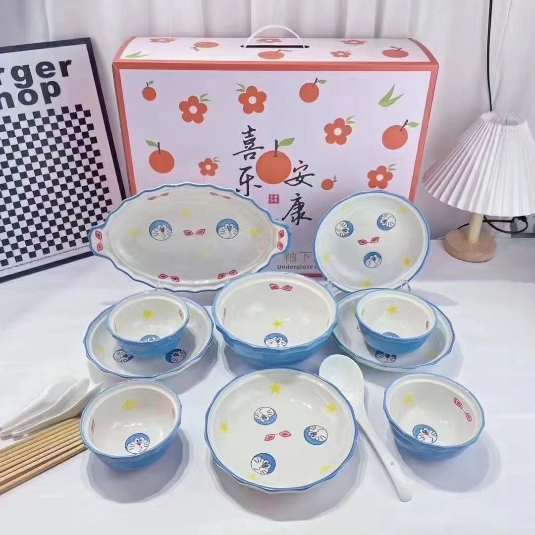方圆陶瓷正品18头礼盒泡沫包装一箱5套，6色混装可选色，可混装FRT456765详情图4