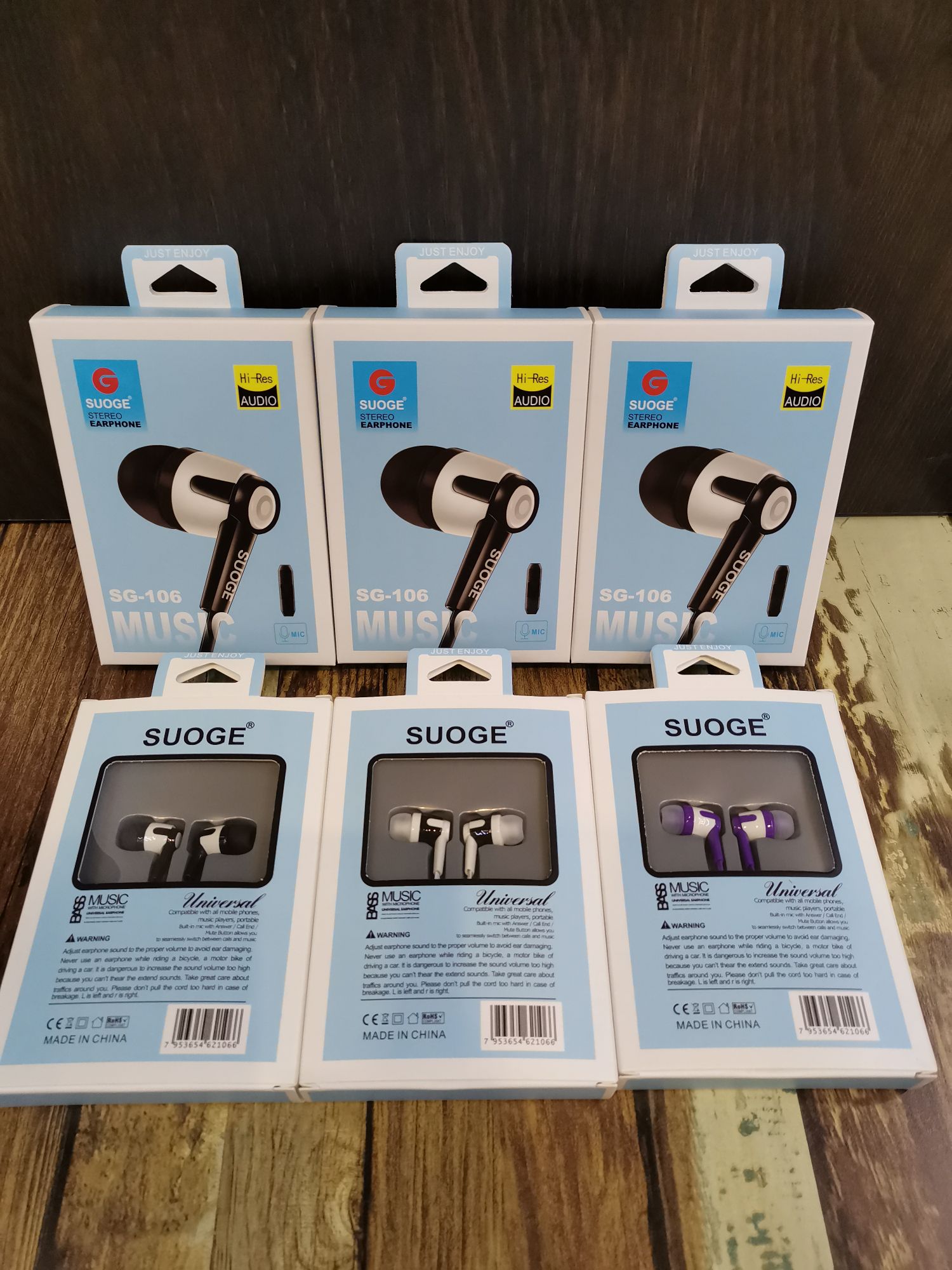 Sogo brand headphones, mobile phone headphones, earplugs, ear labels, headphones with labels, SG-106 headphones Application Scenario
