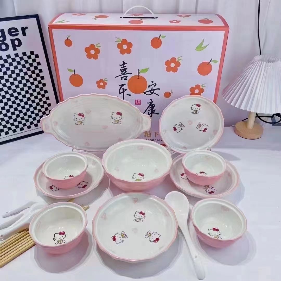 方圆陶瓷正品18头礼盒泡沫包装一箱5套，6色混装可选色，可混装FRT456765详情图5