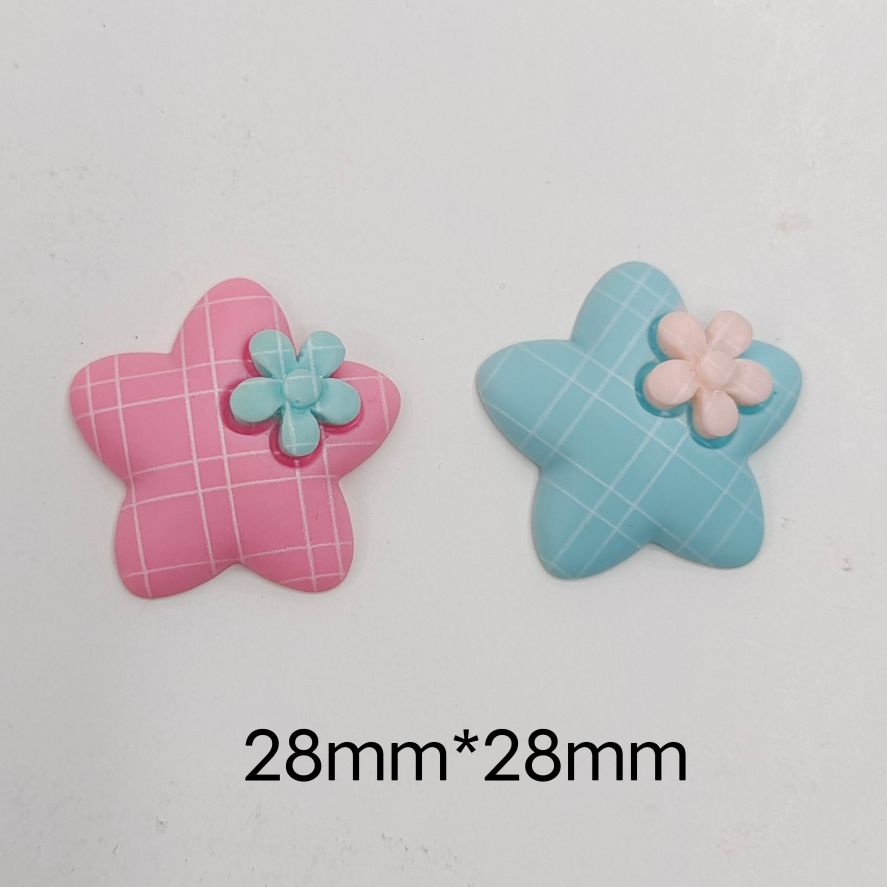 仿真树脂五角星手工制作diy洛瑶饰品配件