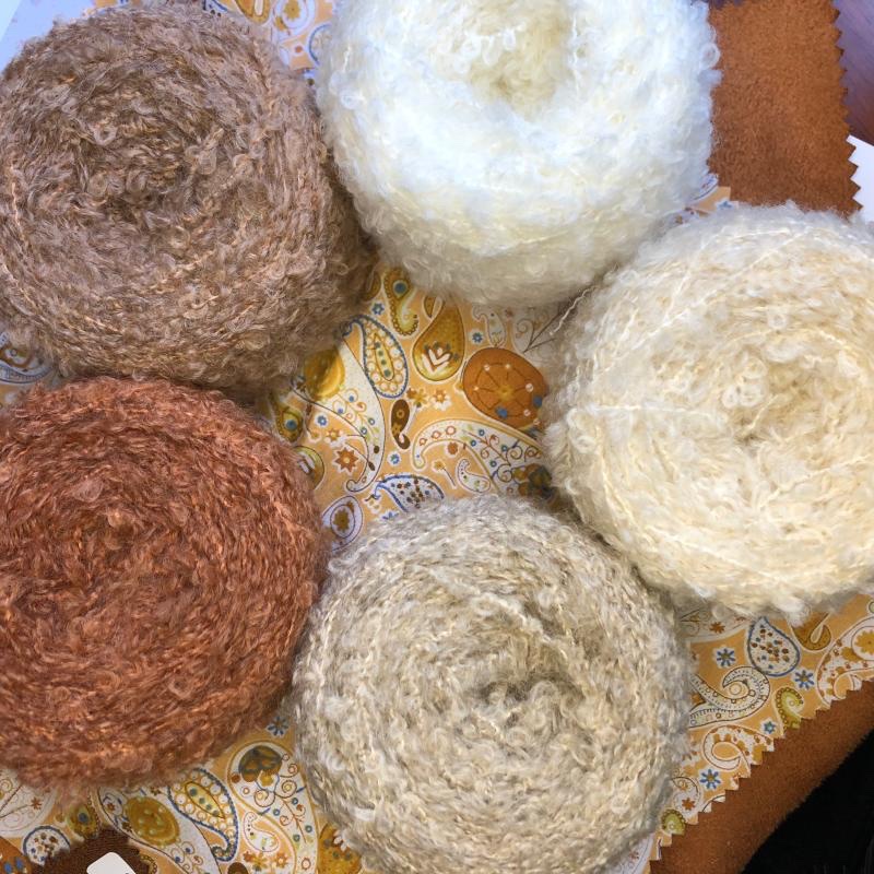 Wool loop thread, handmade diy doll hair, sweater scarf, sweater hat, special thread details Picture