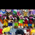 跨境外贸热卖产品牙买加黑人毛绒玩具多款混色22cm