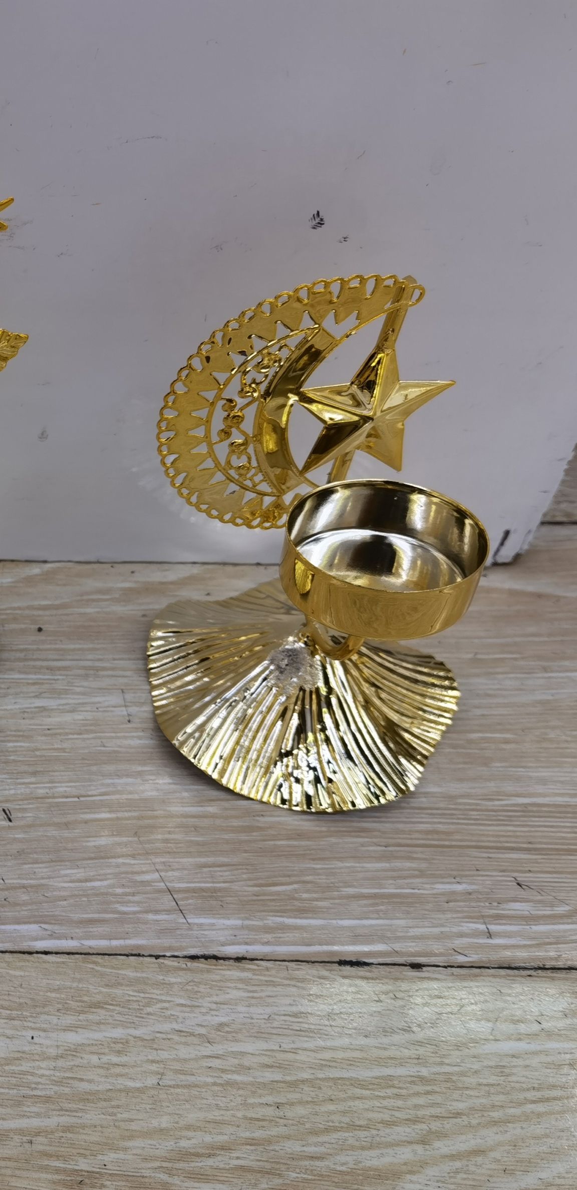 Metal ironwork decorative candlestick 46 details Picture