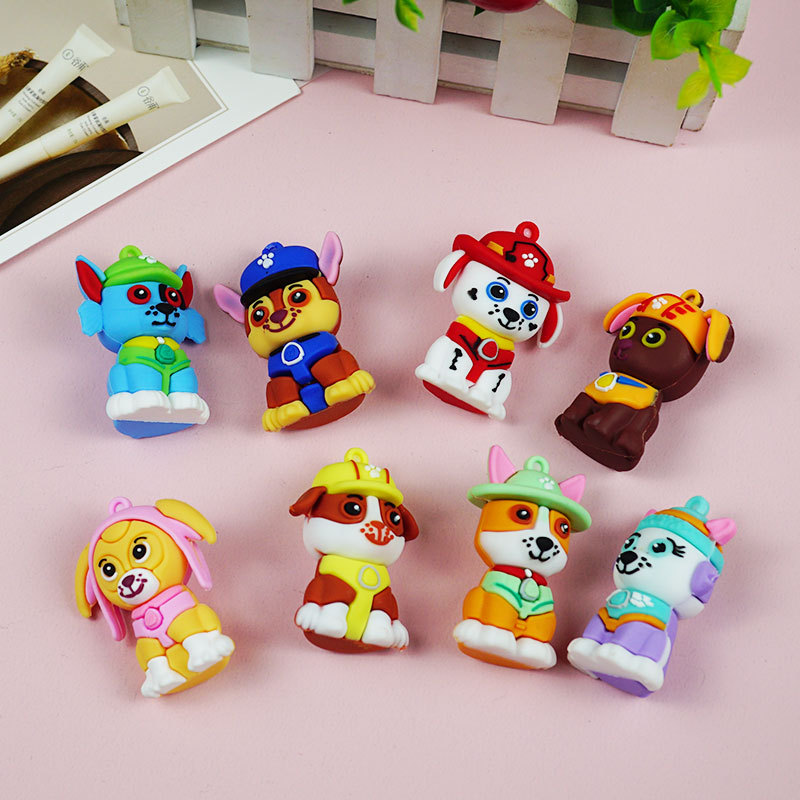 新款卡通狗狗汪汪队钥匙扣立体公仔玩偶情侣包包挂饰小礼品