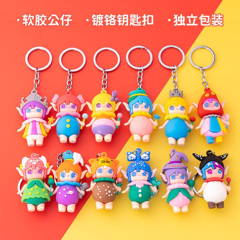 星黛露画家猫挂件小饰品钥匙扣挂件爱你可爱精致PVC公仔包包挂饰详情图10