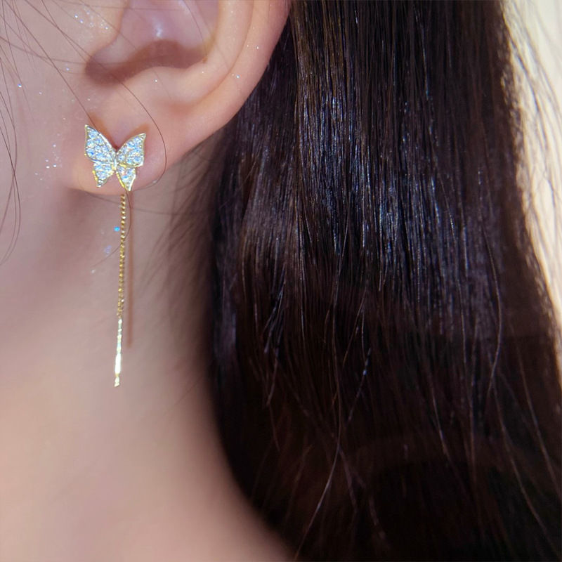 Summer Flower 925 Silver Needle Stud Earrings for Women 2022 New Style Earrings, elegant and high-end, with a niche design sense Specification image