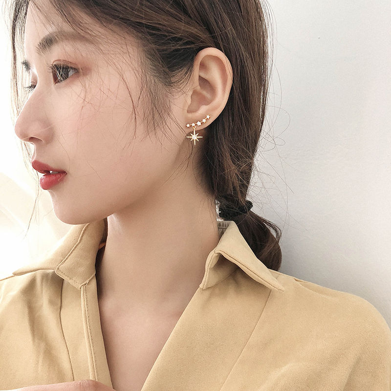 Summer Flower 925 Silver Needle Stud Earrings for Women 2022 New Style Earrings, elegant and high-end, with a niche design sense Specification image