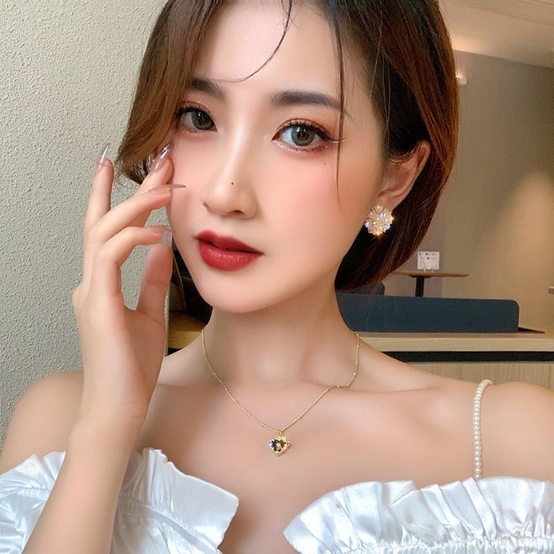 37 Summer Flower 925 Silver Needle Stud Earrings for Women 2022 New Style Earrings with a sense of elegance and sophistication, Niche design, Ding Die -990 details Picture