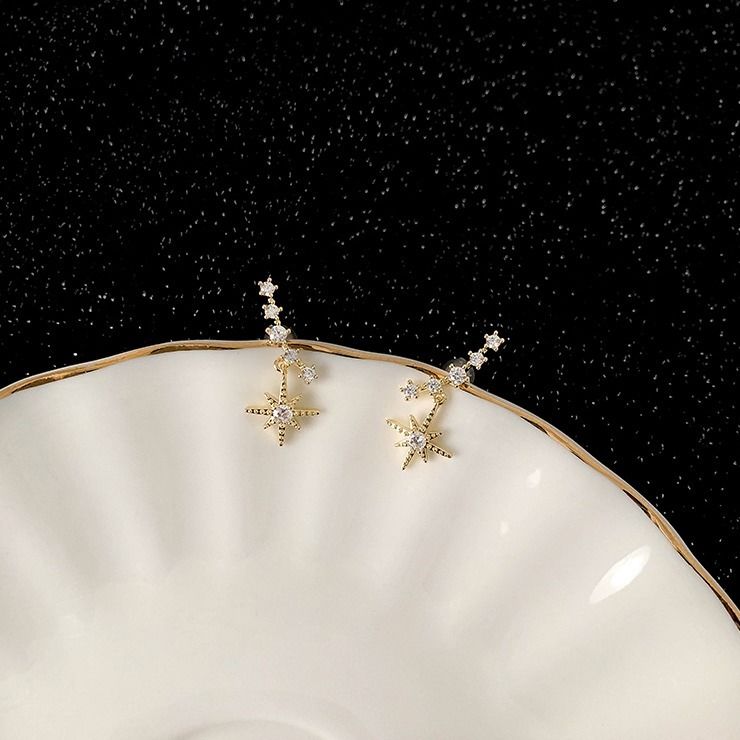 Summer Flower 925 Silver Needle Stud Earrings for Women 2022 New Style Earrings, elegant and high-end, with a niche design sense