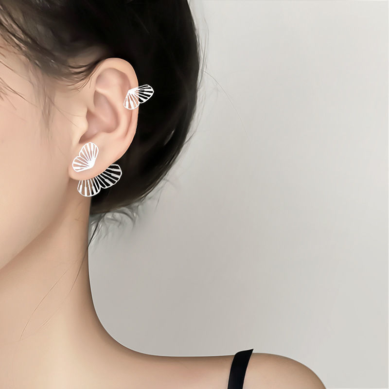Summer Flower 925 Silver Needle Stud Earrings for Women 2022 New Style Earrings, elegant and high-end, Niche design sense, Ding Die -1111 details Picture