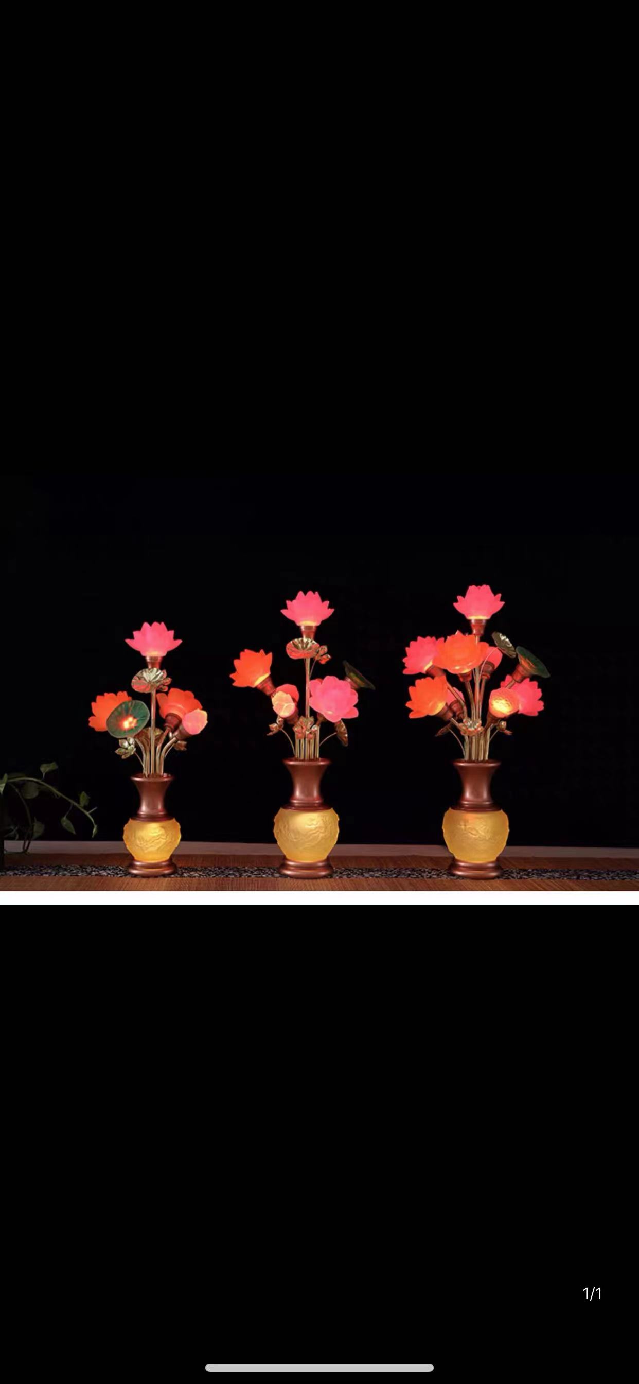 Glazed lanterns, De Yuan craft lotus lanterns and flower lanterns Item Picture