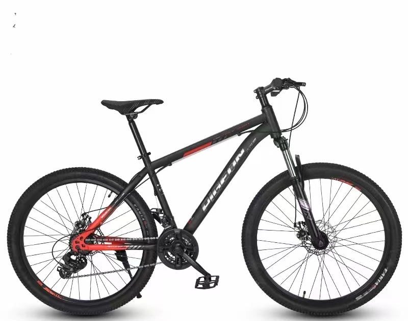 Bicicleta 24/26/27.5 pulgadas explorer cambio de velocidad 21.24.27.30 marco de acero de alto carbono, horquilla frontal cerrada, neumático exterior girure de borde suave, marca radium sin película,