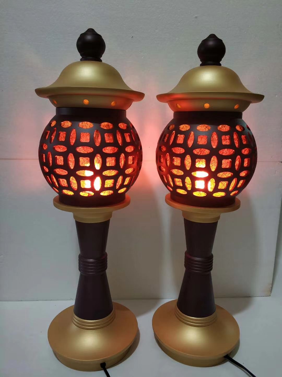 Bronze Deyuan Craft Lotus Lamp zz Application Scenario