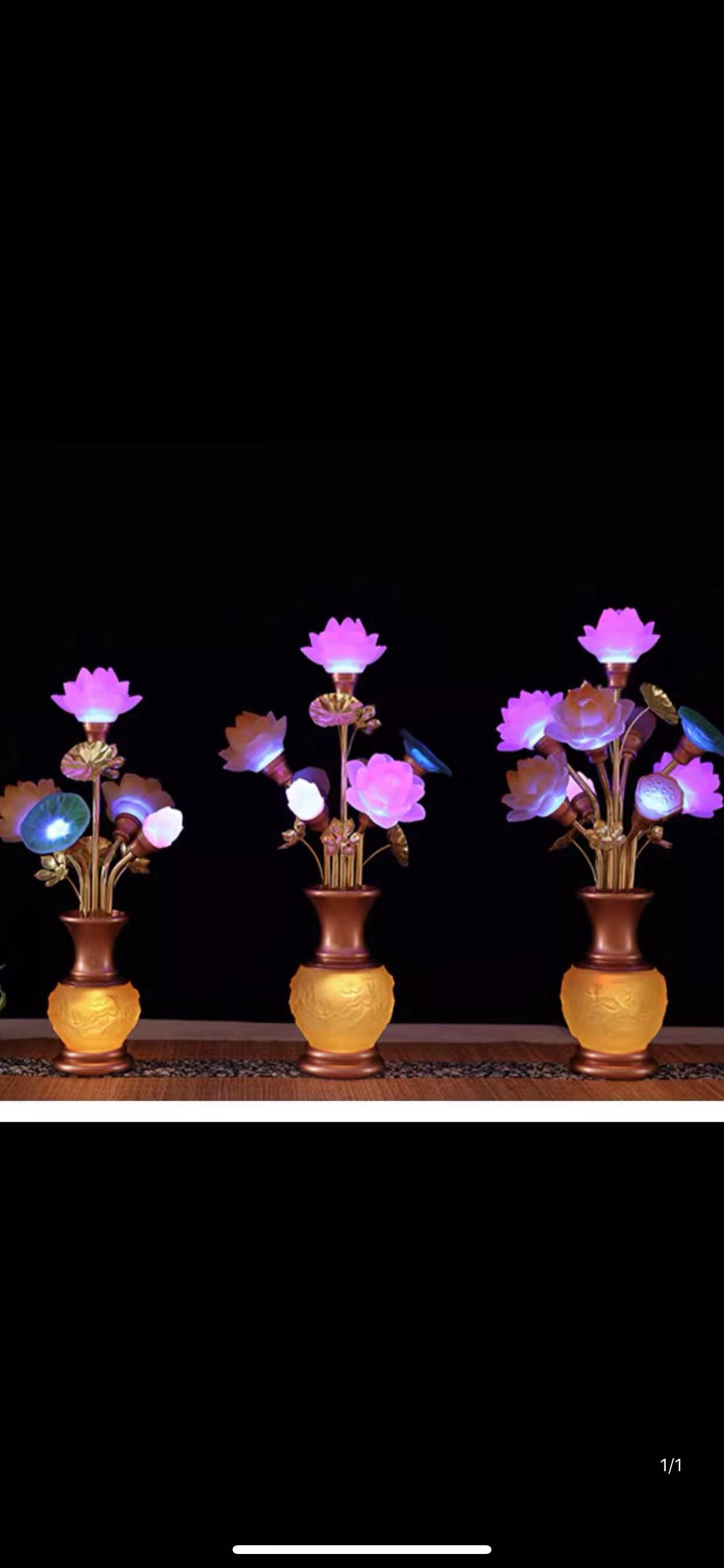 Glazed lanterns, De Yuan craft lotus lanterns and flower lanterns details Picture
