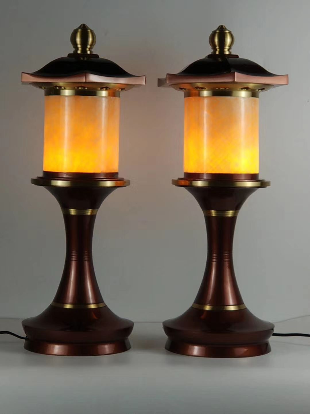 Bronze Deyuan Craft Lotus Lamp zz