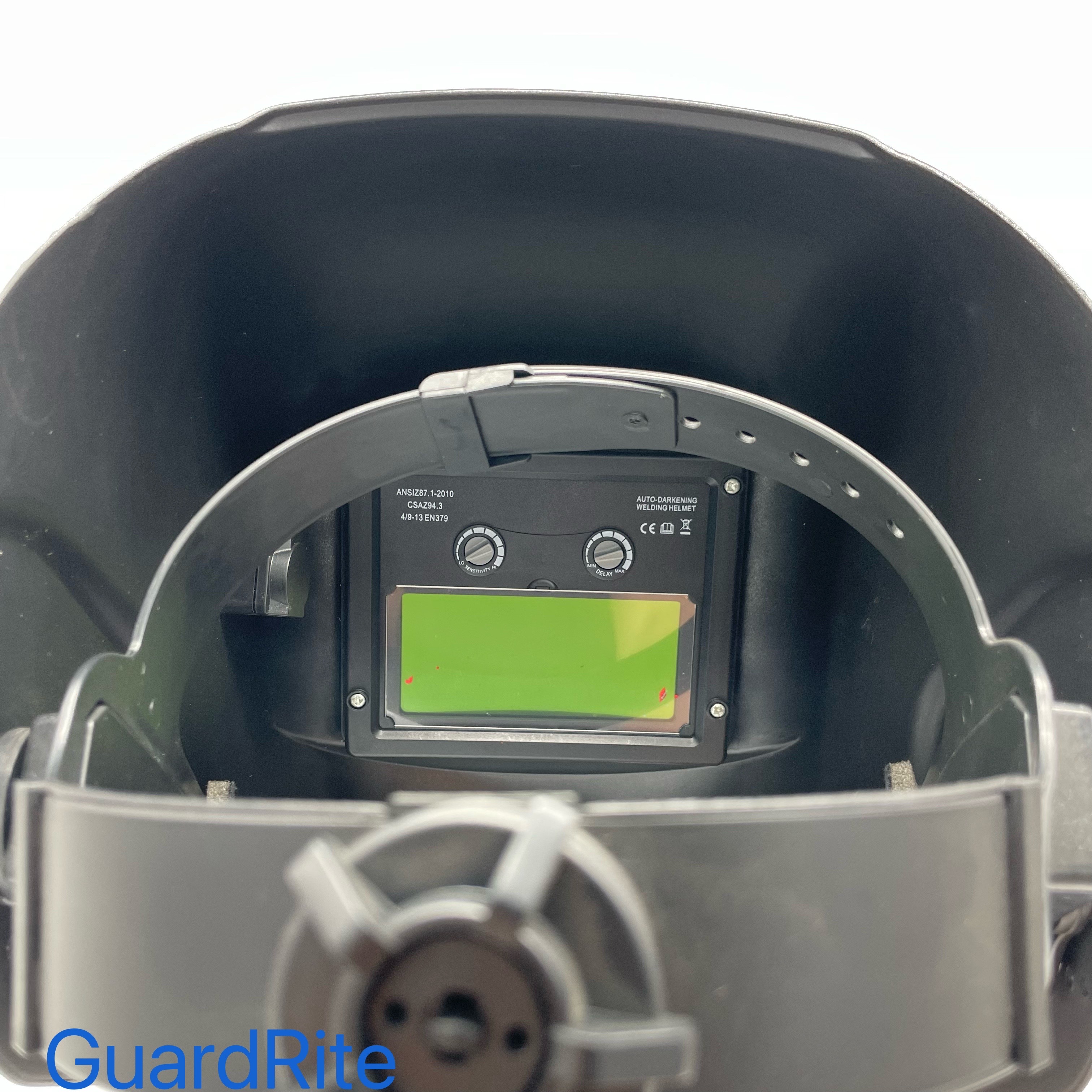 太阳能充电/自动变光面罩/电焊氩弧焊白底实物图