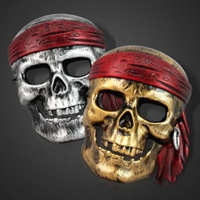 海盗旗骷髅面具 万圣节爆款产品  复活节面具