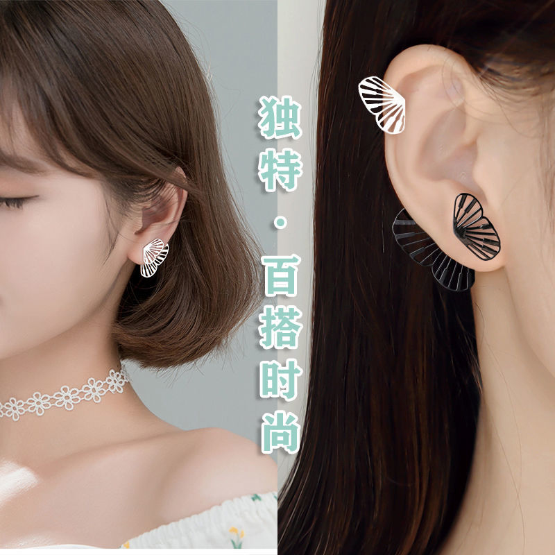 Summer Flower 925 Silver Needle Stud Earrings for Women 2022 New Style Earrings, elegant and high-end, Niche design sense, Ding Die -1111 Specification image