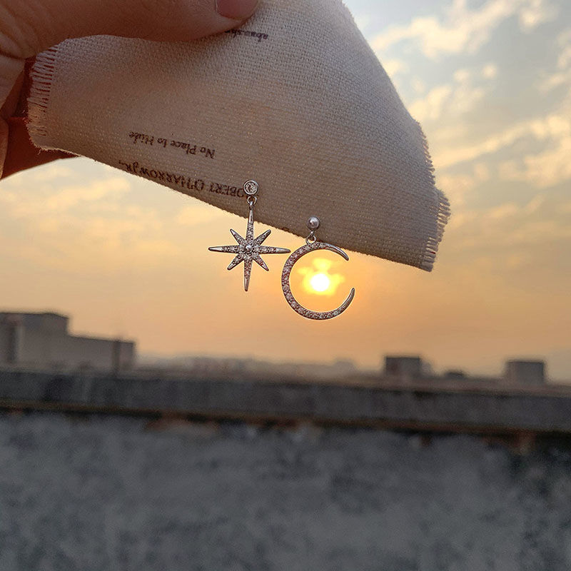 Summer Flower 925 Silver Needle Stud Earrings for Women 2022 New Style Earrings, elegant and high-end, Niche Design sense -021 Ding Die details Picture