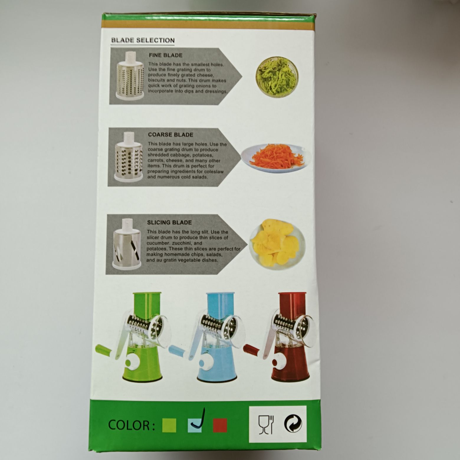 Three-in-one multi-functional slicer, kitchen small tool, vegetable, fruit and potato spiral slicer, hand-cranked slicer detail image 3