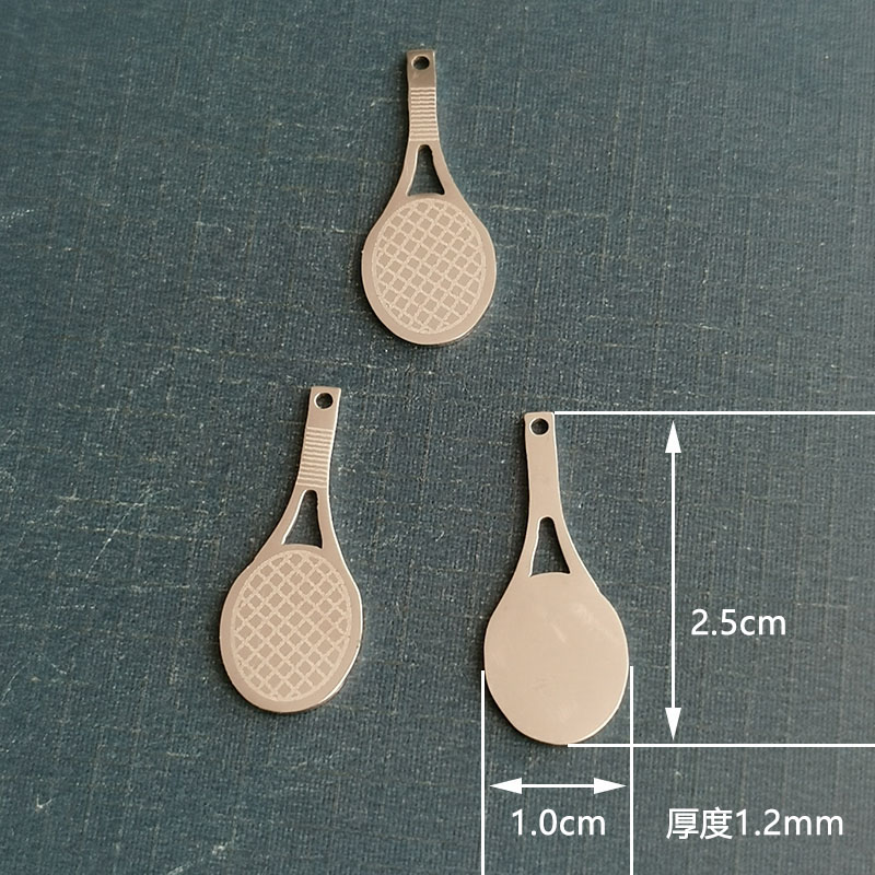 Creative badminton racket key chain, personalized badminton shaped key pendant, advertising campaign, small gifts and prizes detail image 2