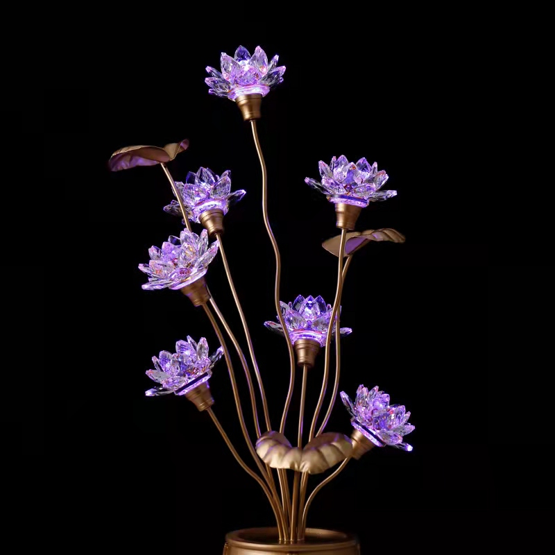 Forked crystal chandelier, De Yuan Craft Lotus Lamp g Application Scenario