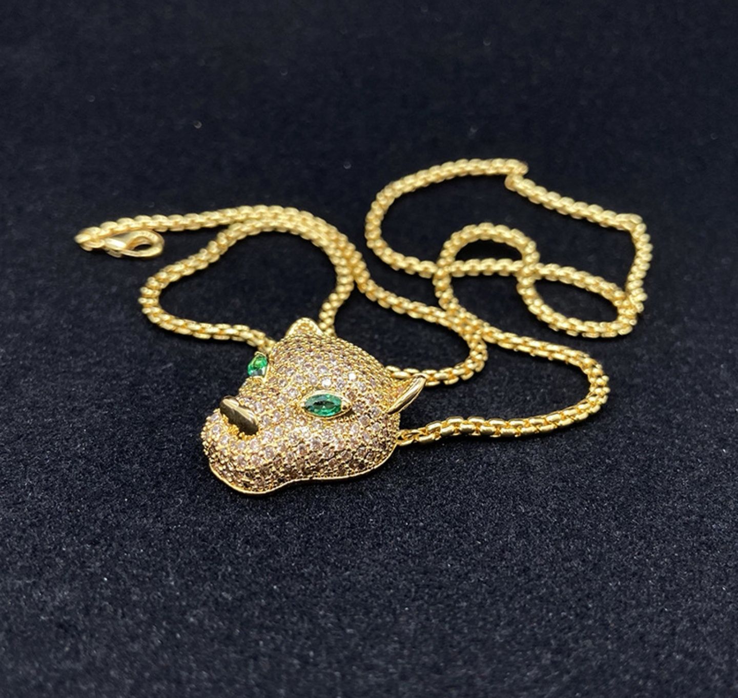 Cross-border European and American summer new men's leopard necklace