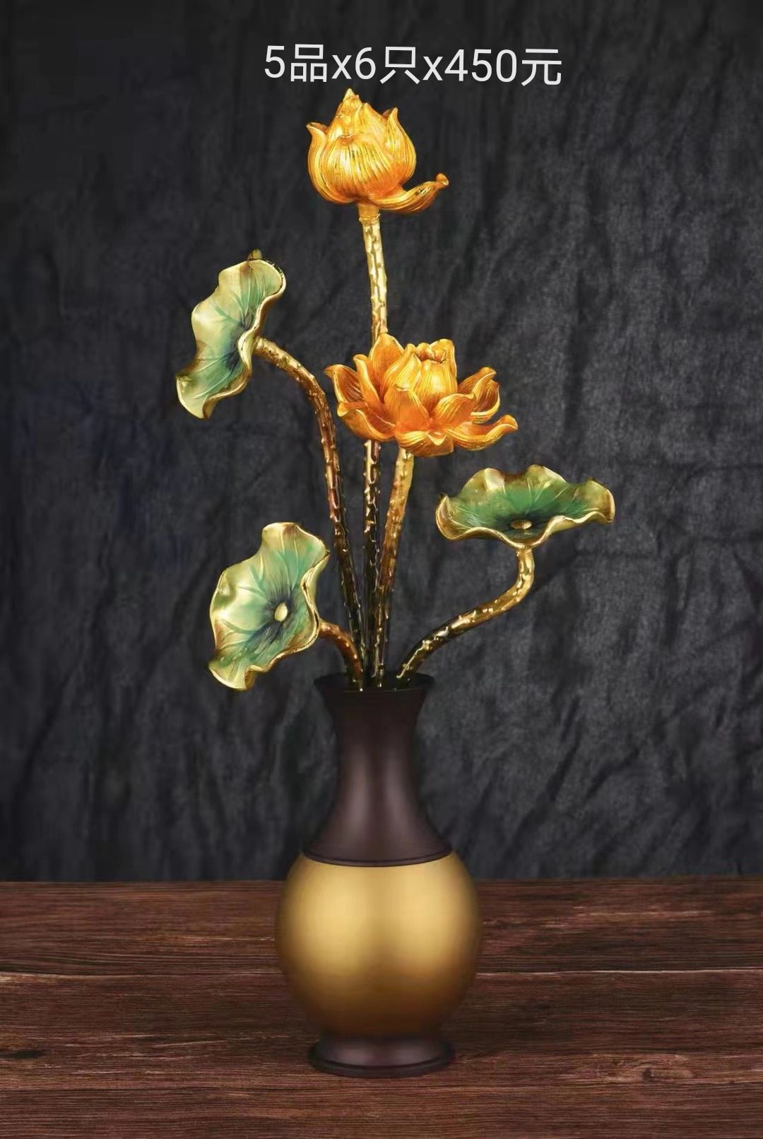 Silver alloy Luang lamp, De Yuan craftsmanship lotus lamp g details Picture