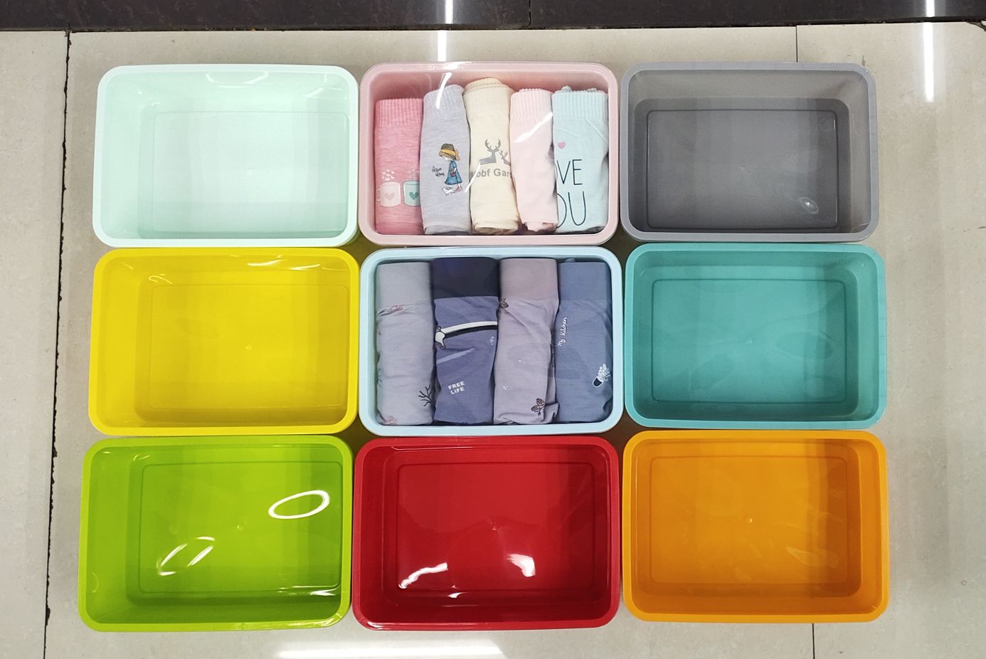 五条装内裤盒，100－200克芭比裤包装盒