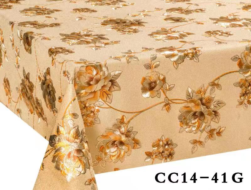 厂家直销 CC款对花压纹纱线布装饰餐桌布 欧式高端PVC防水隔热免洗酒店家用桌垫 台布详情15