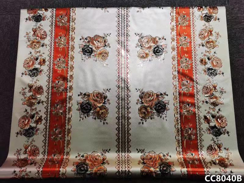 厂家直销 CC款对花压纹纱线布装饰餐桌布 欧式高端PVC防水隔热免洗酒店家用桌垫 台布详情16